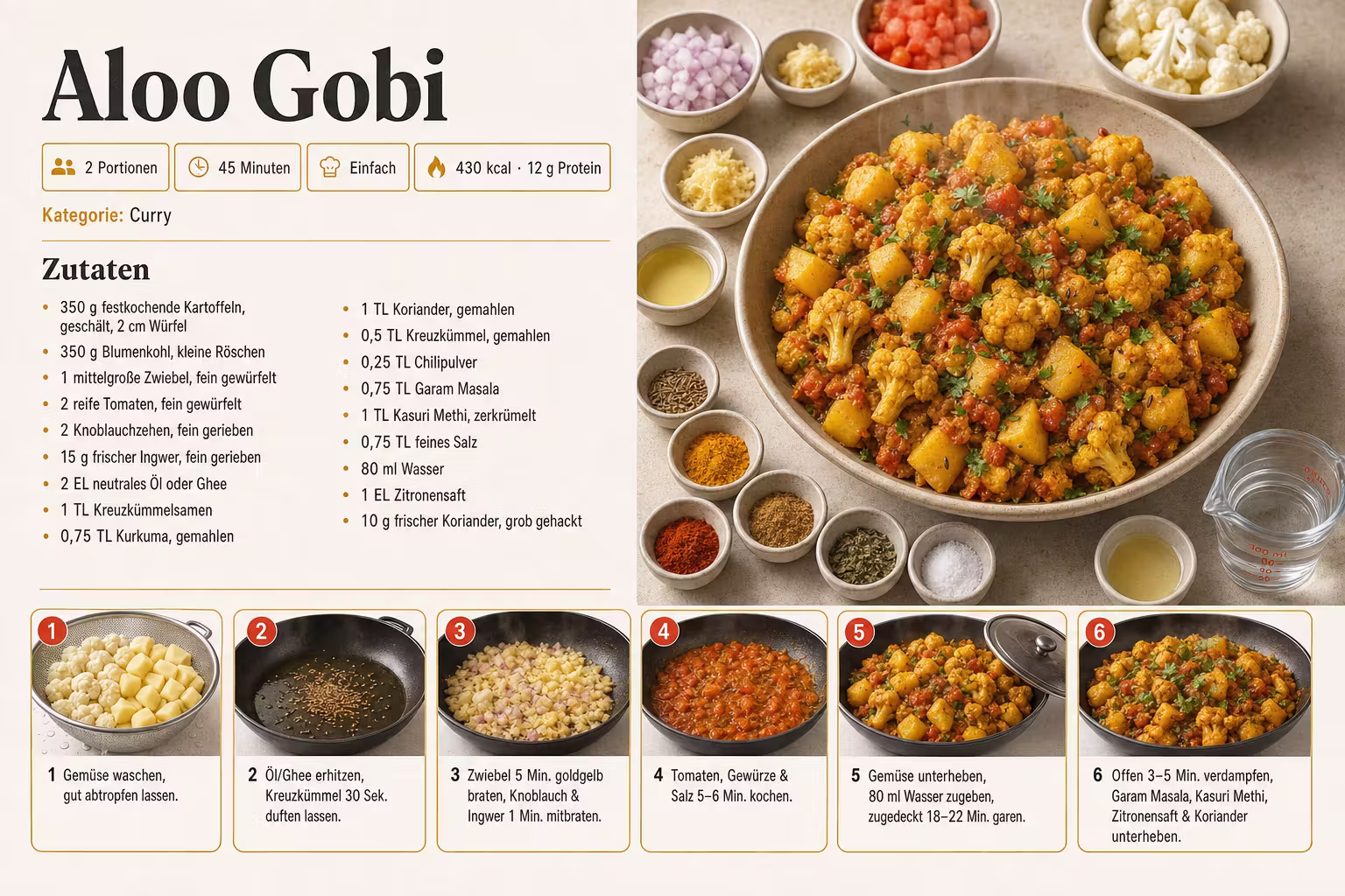 Rezept: Aloo Gobi