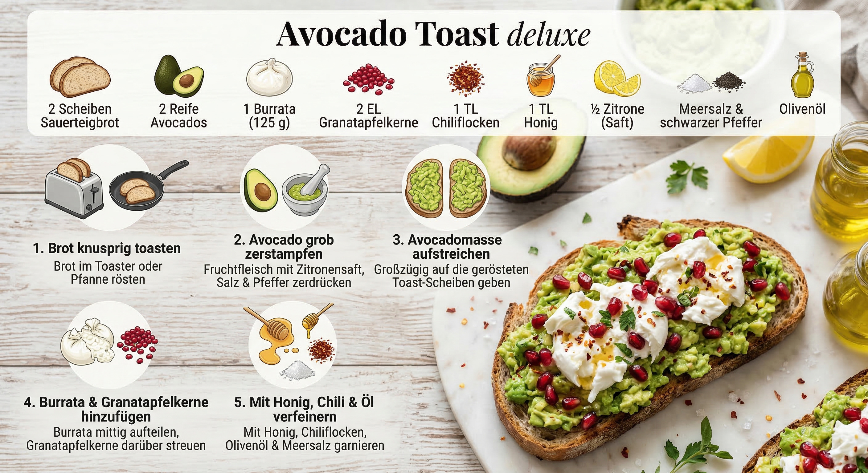 Rezept: Avocado Toast deluxe