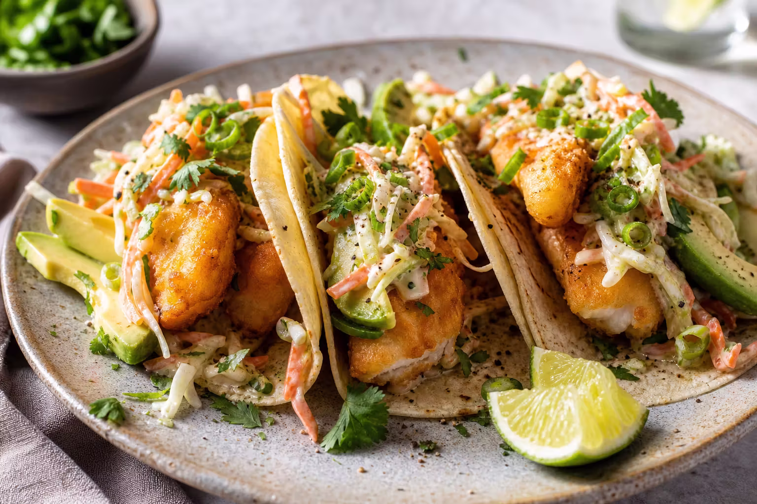 Baja Fish Tacos mit Krautsalat