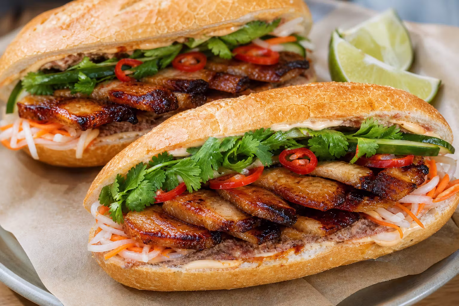 Bánh Mì mit Schweinebauch