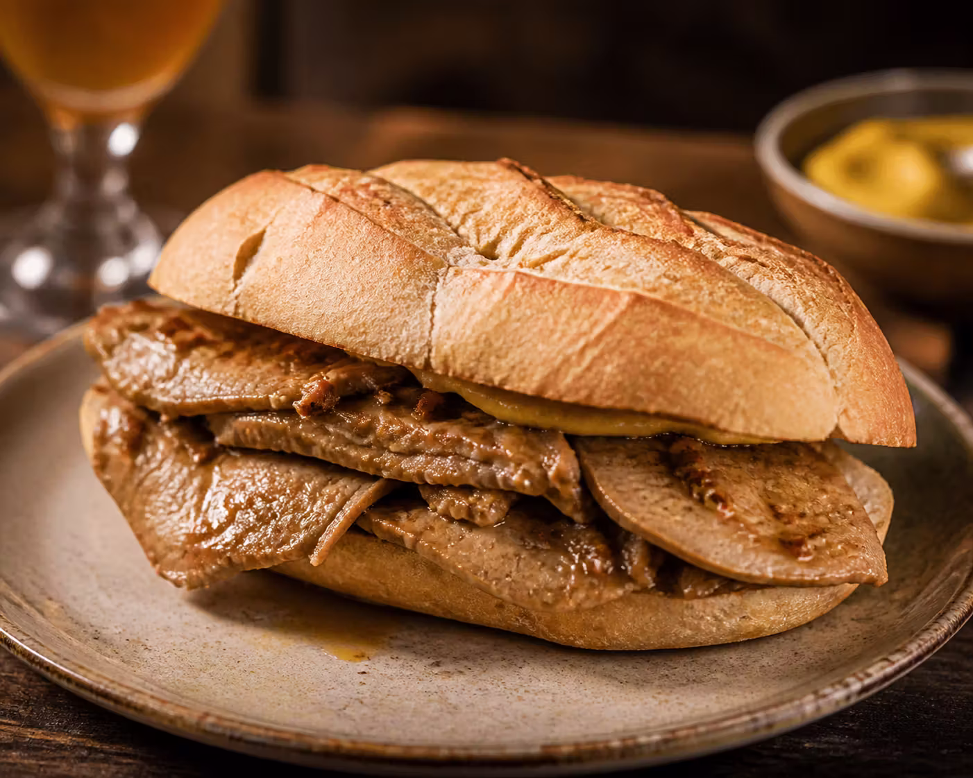 Bifana – Portugiesisches Schweinefleisch-Sandwich