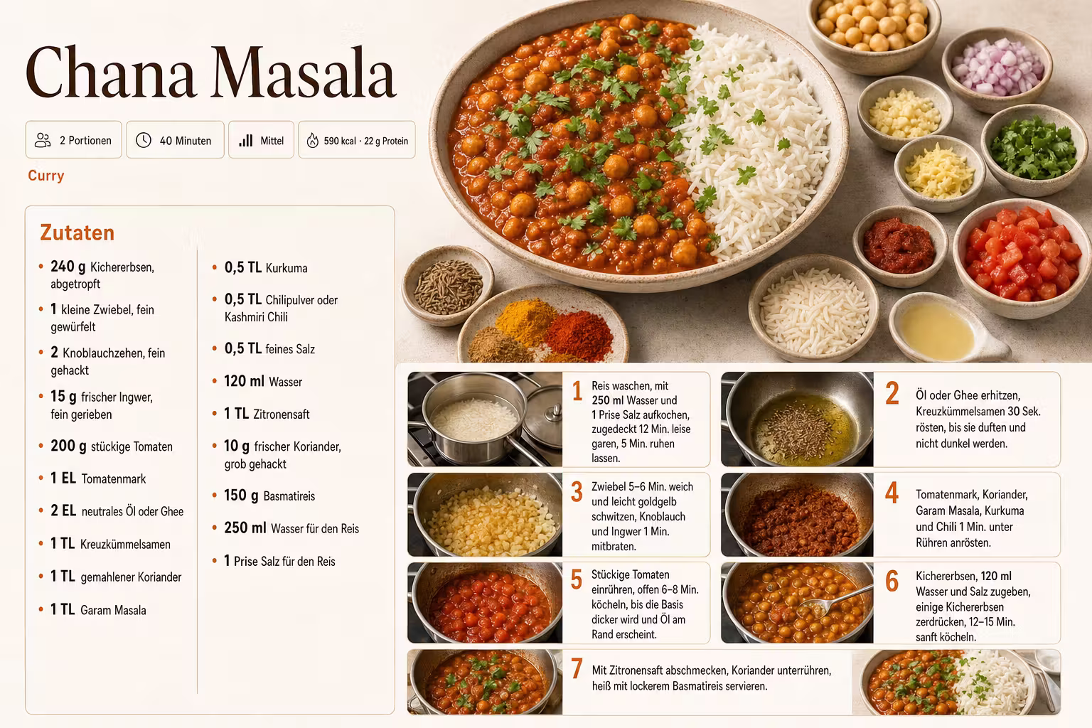 Rezept: Chana Masala