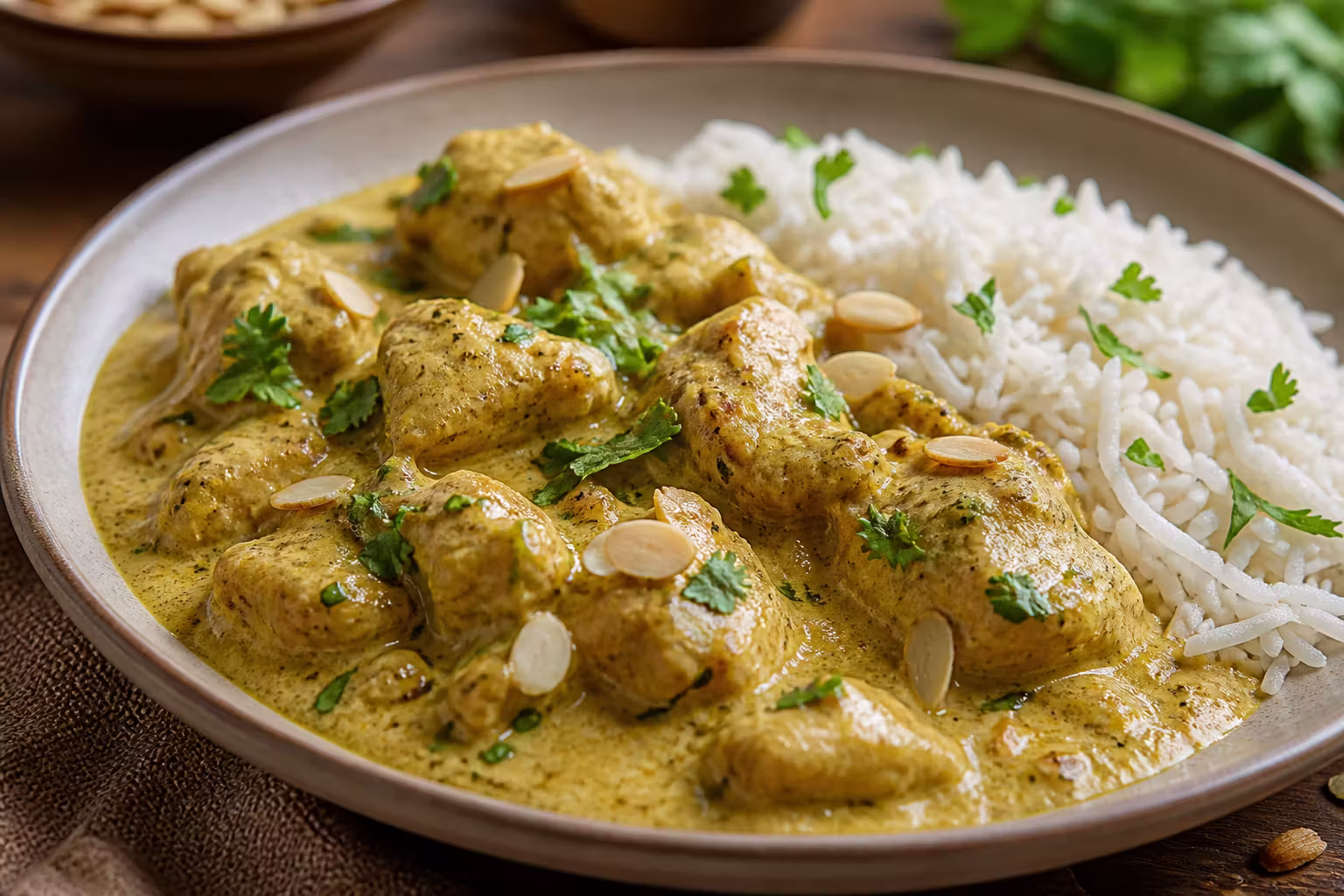 Chicken Korma mit Basmatireis