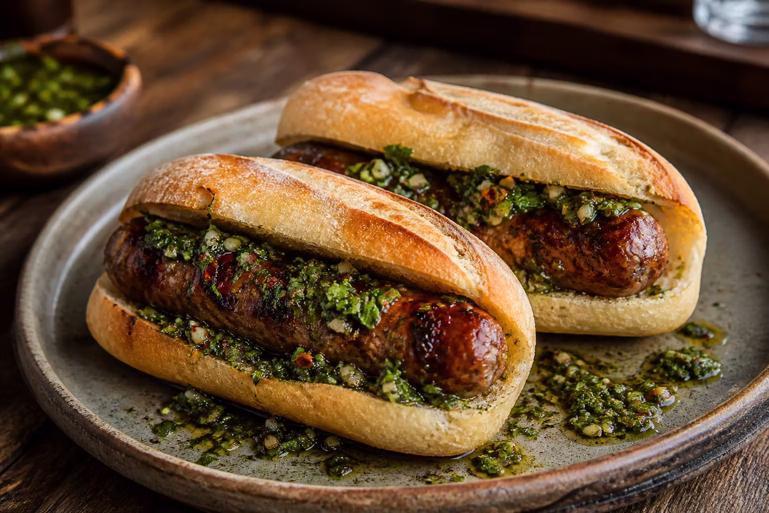 Choripán mit Chimichurri