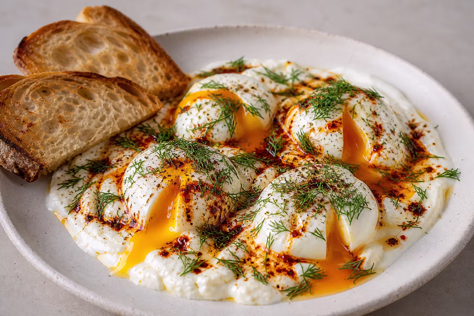 Çılbır - Türkische Eier mit Joghurt