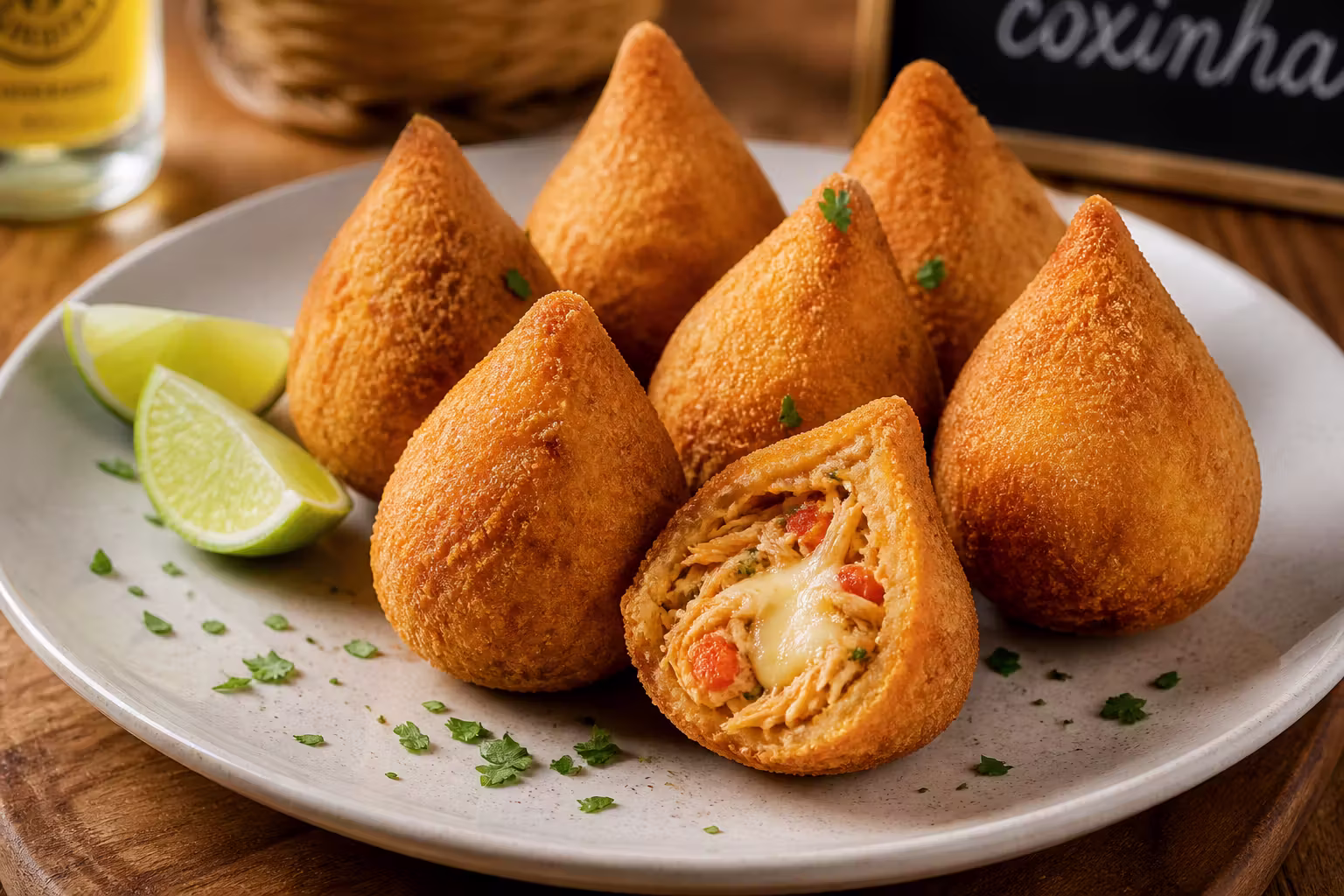 Coxinhas – Brasilianische Hähnchenkroketten