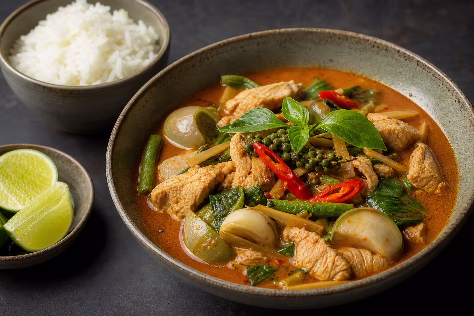 Gaeng Pa Gai - Thailaendisches Dschungelcurry mit Haehnchen