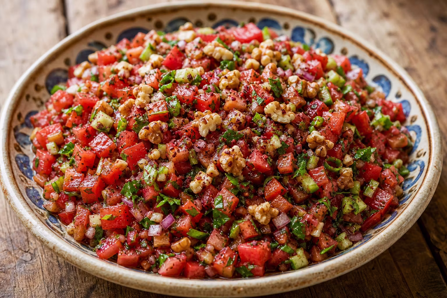 Gavurdağı Salatası – Türkischer Tomaten-Walnuss-Salat