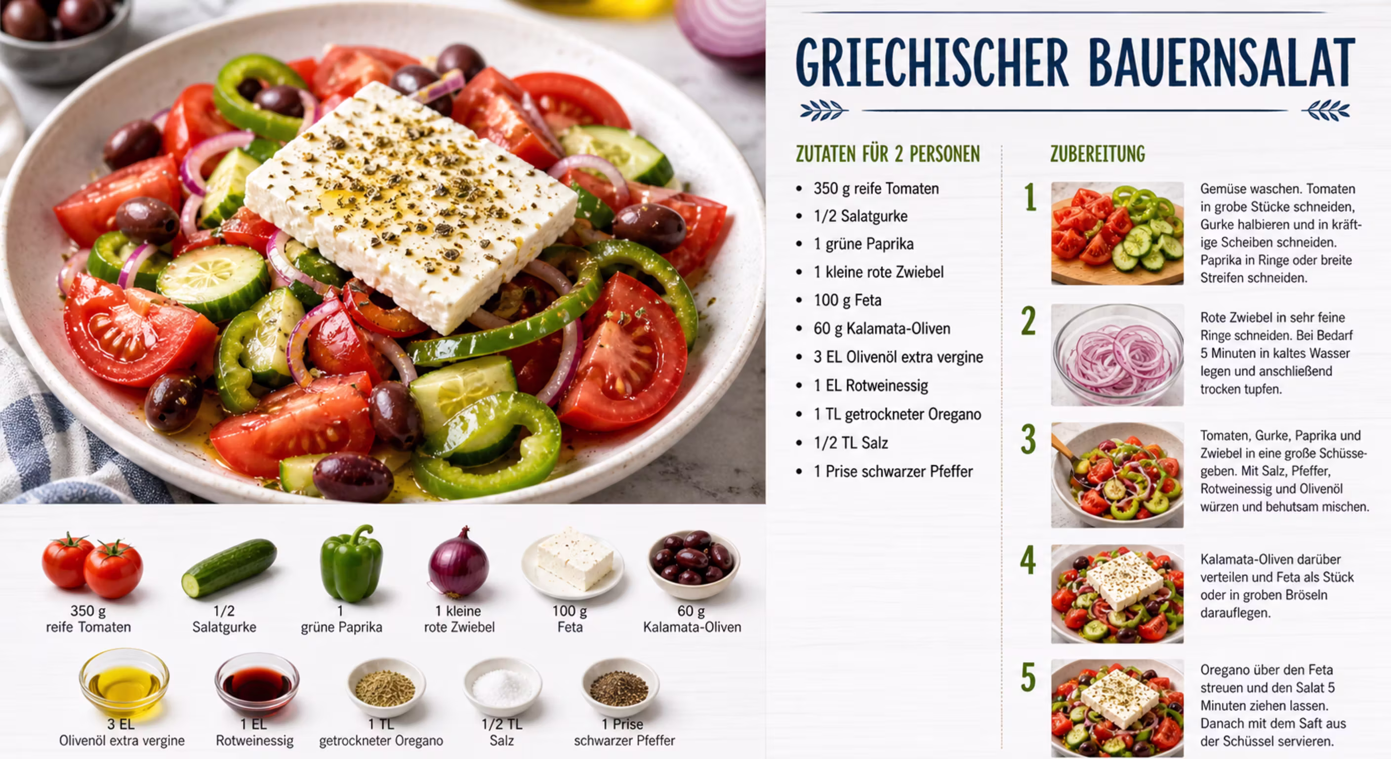 Rezept: Griechischer Bauernsalat