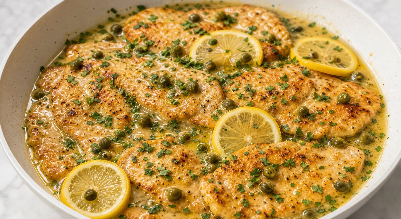 Hähnchen-Piccata mit Zitronensauce