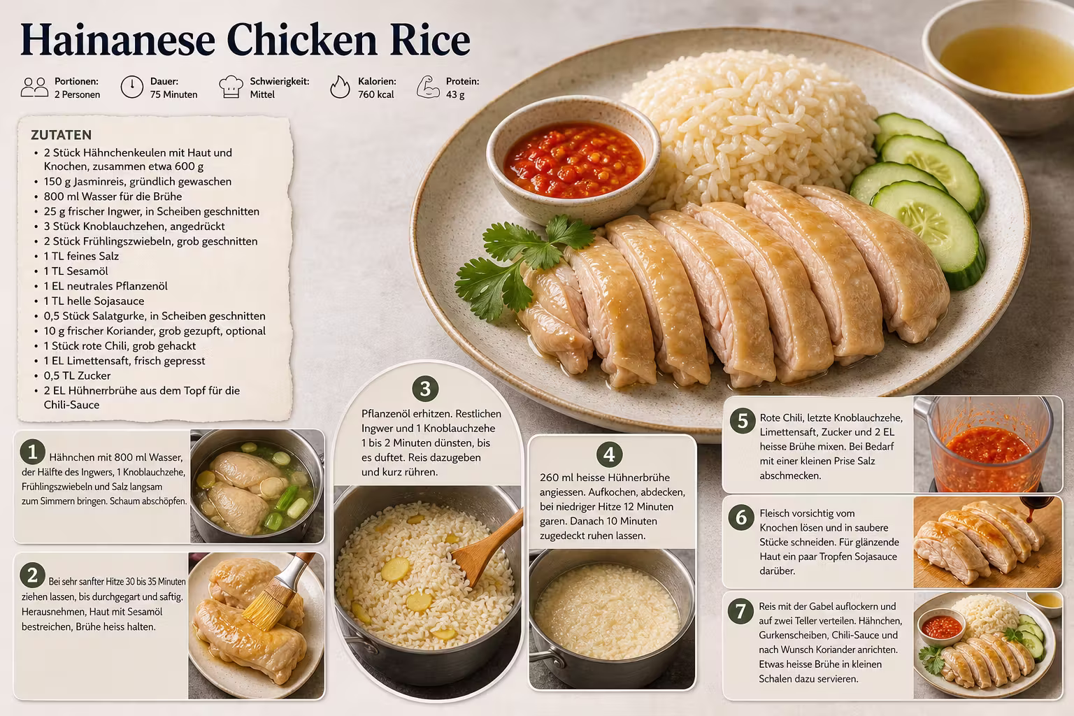Rezept: Hainanese Chicken Rice
