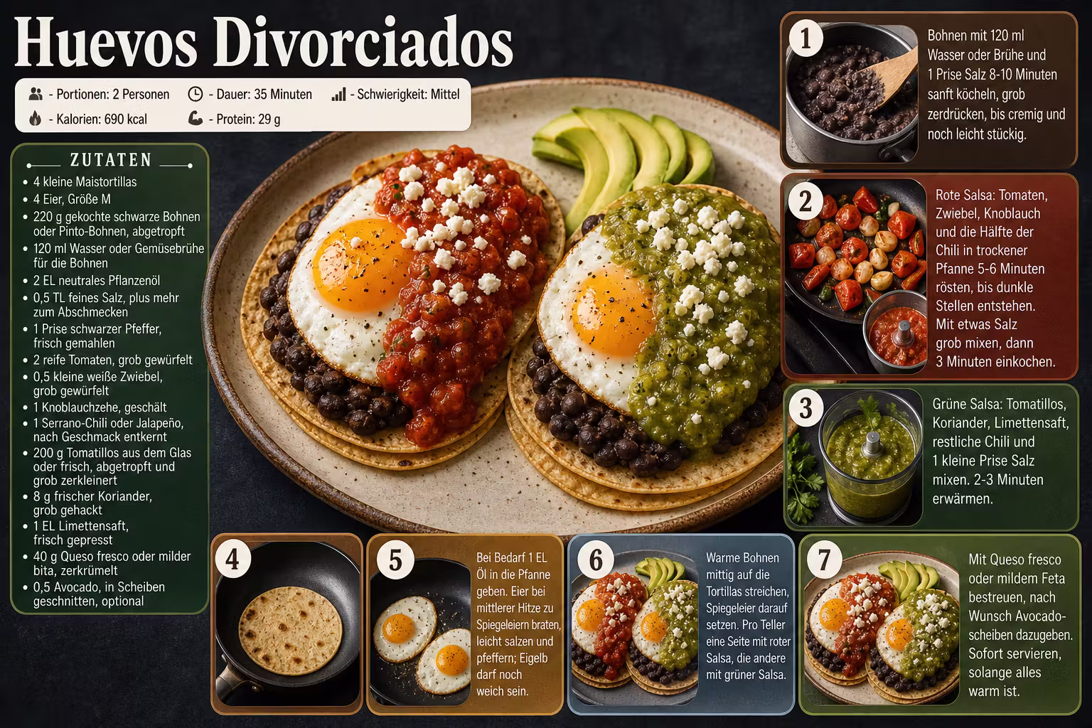 Rezept: Huevos Divorciados