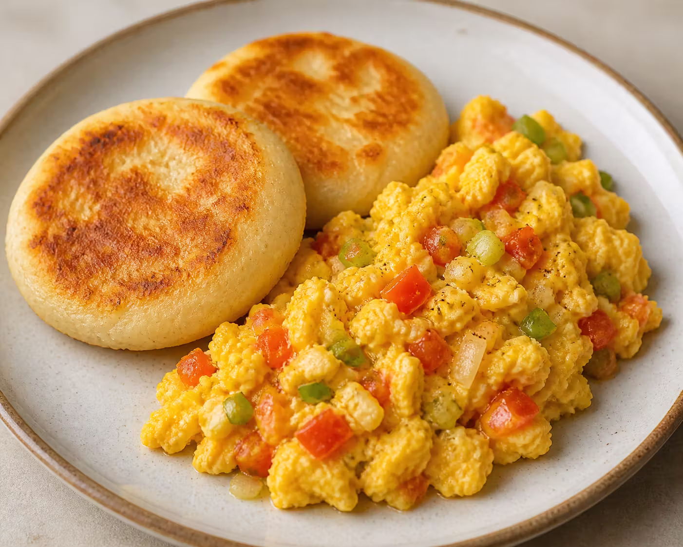 Huevos Pericos mit Arepas – Kolumbianisches Frühstück