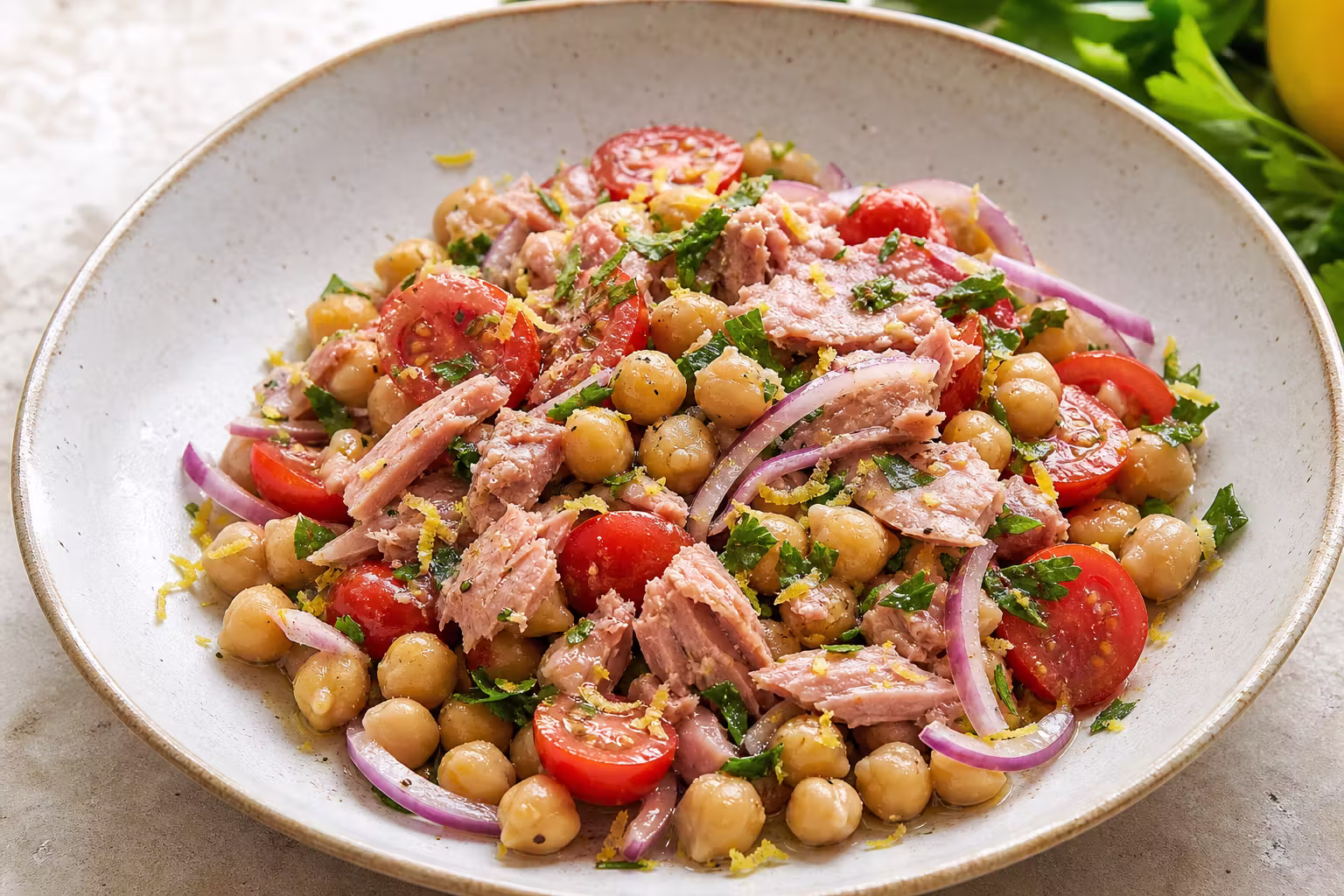 Insalata di Ceci e Tonno – Italienischer Kichererbsensalat