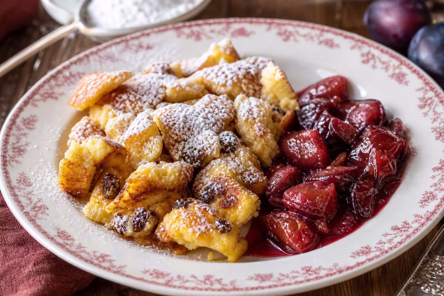 Kaiserschmarrn mit Zwetschgenröster