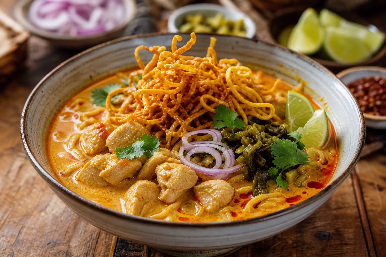 Khao Soi mit Hähnchen