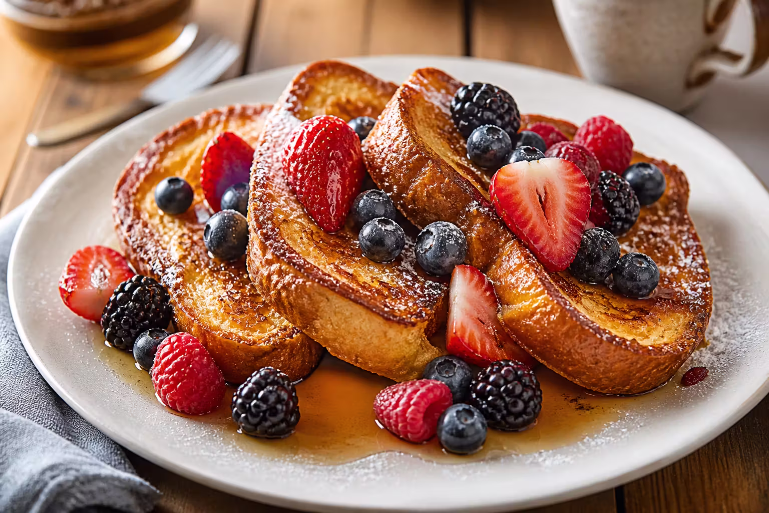 Klassischer French Toast mit Beeren