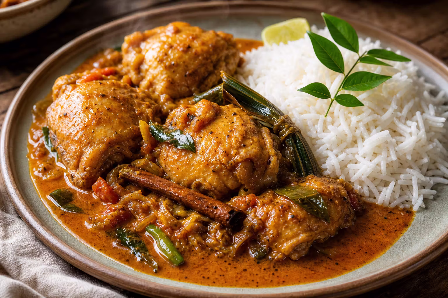 Kukul Mas Curry – Sri-lankisches Hähnchencurry