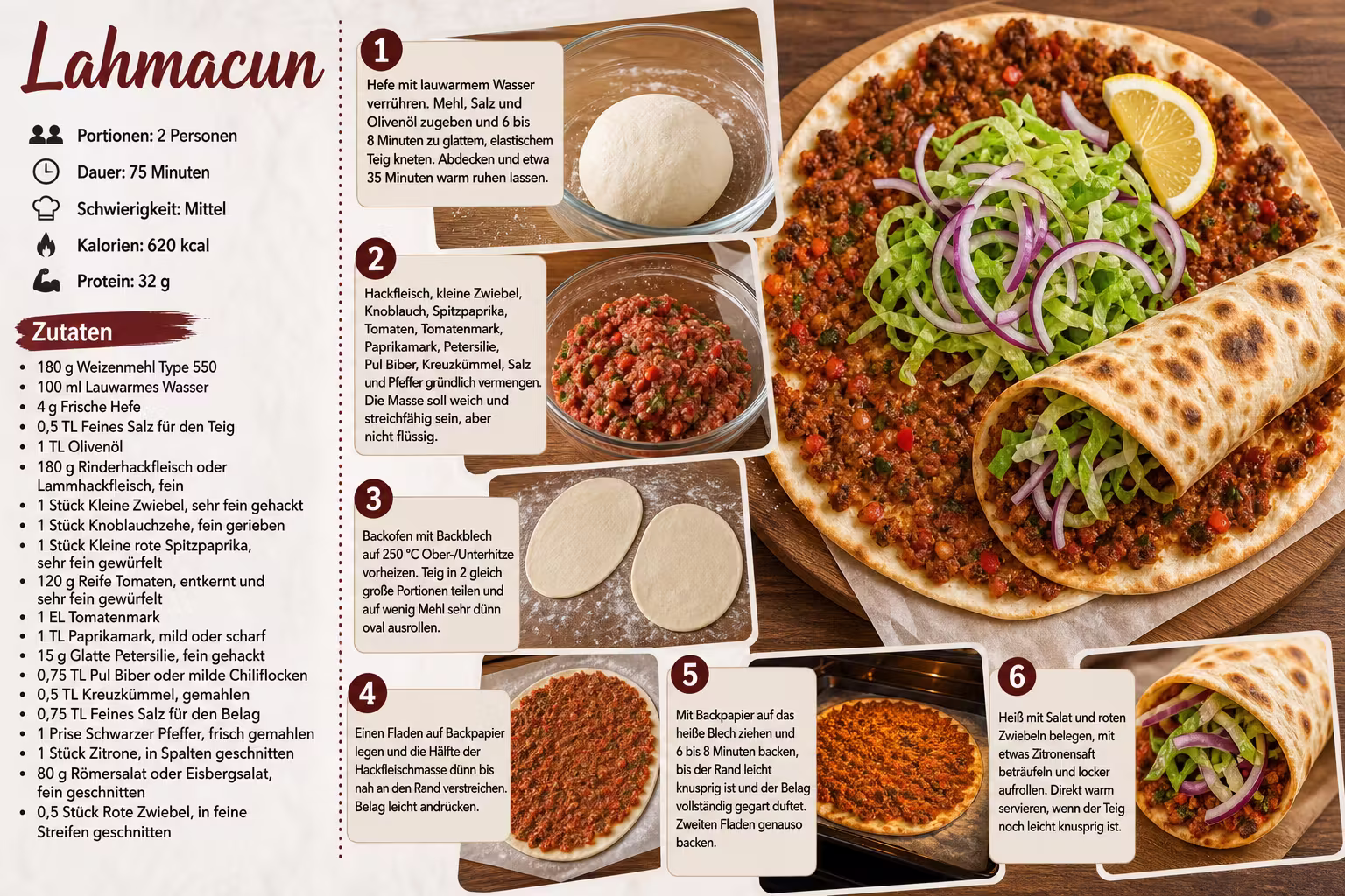 Rezept: Lahmacun