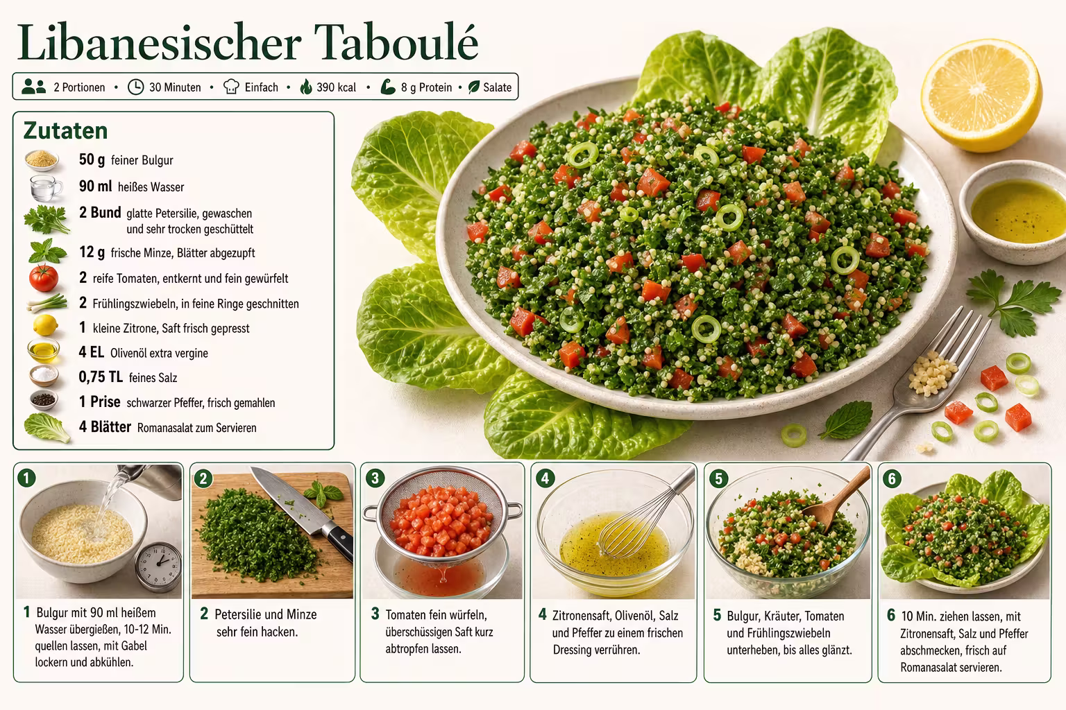 Rezept: Libanesischer Taboulé