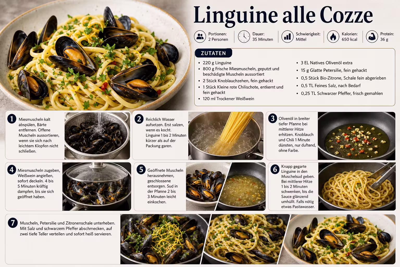 Rezept: Linguine alle Cozze