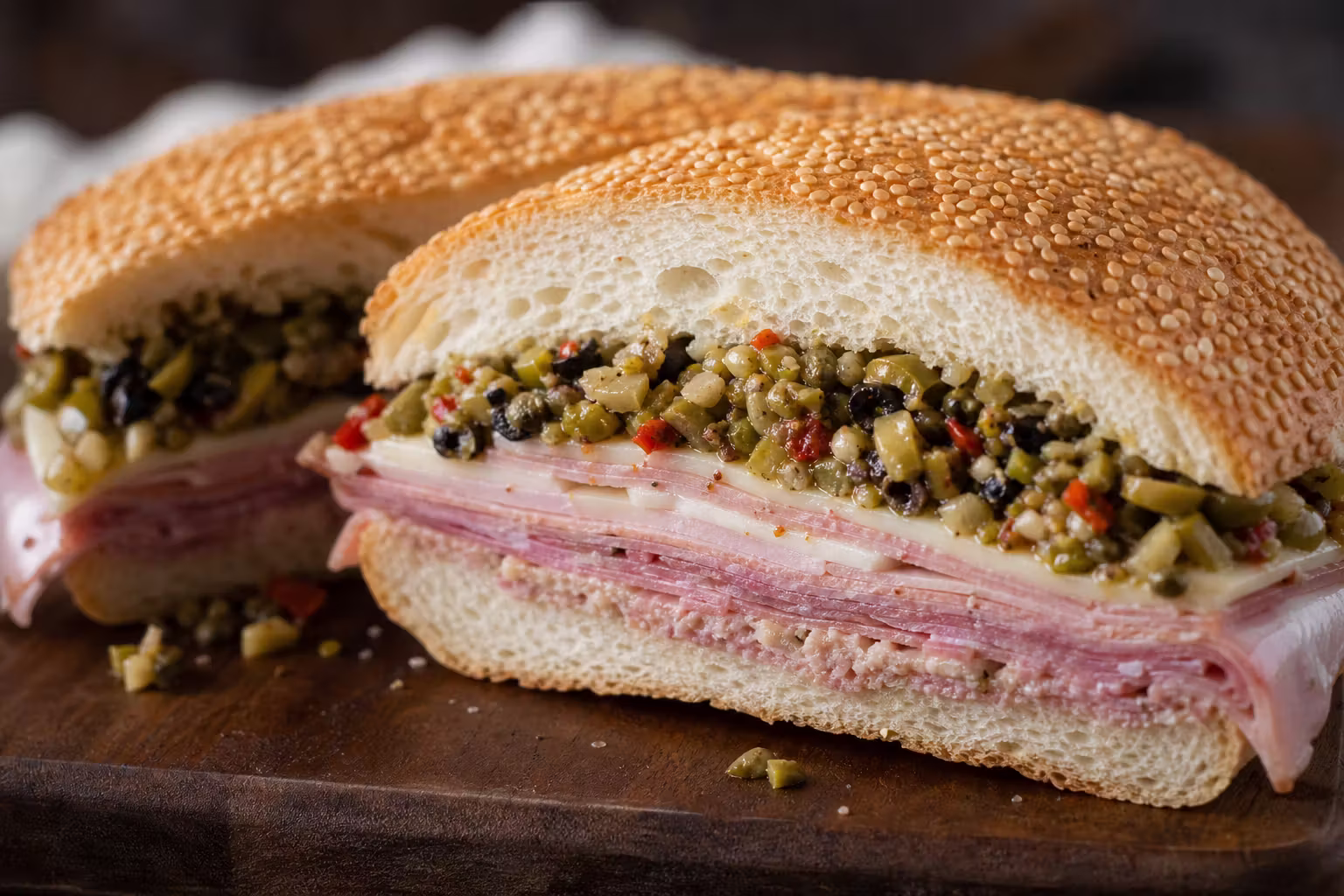 Muffuletta – New-Orleans-Sandwich mit Olivensalat
