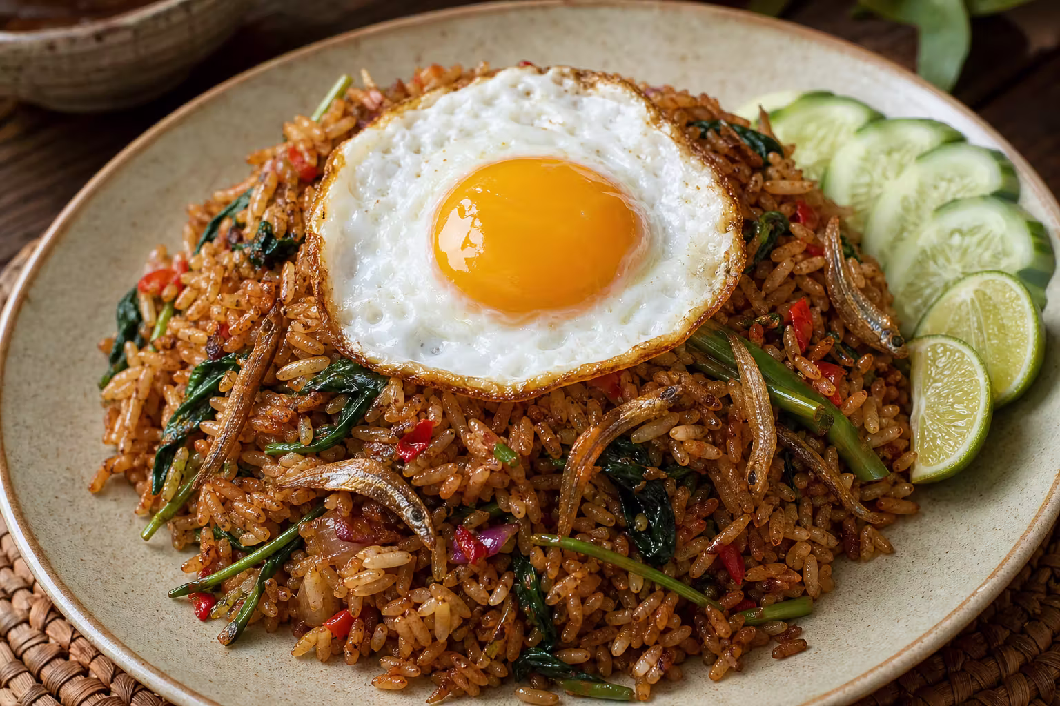 Nasi Goreng Kampung mit Spiegelei