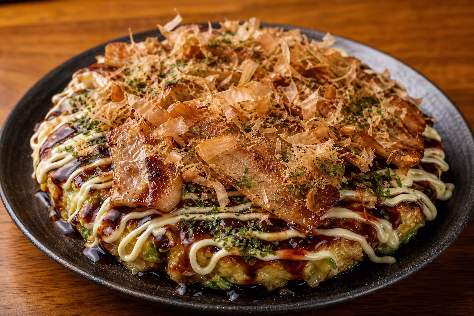 Okonomiyaki mit Schweinebauch
