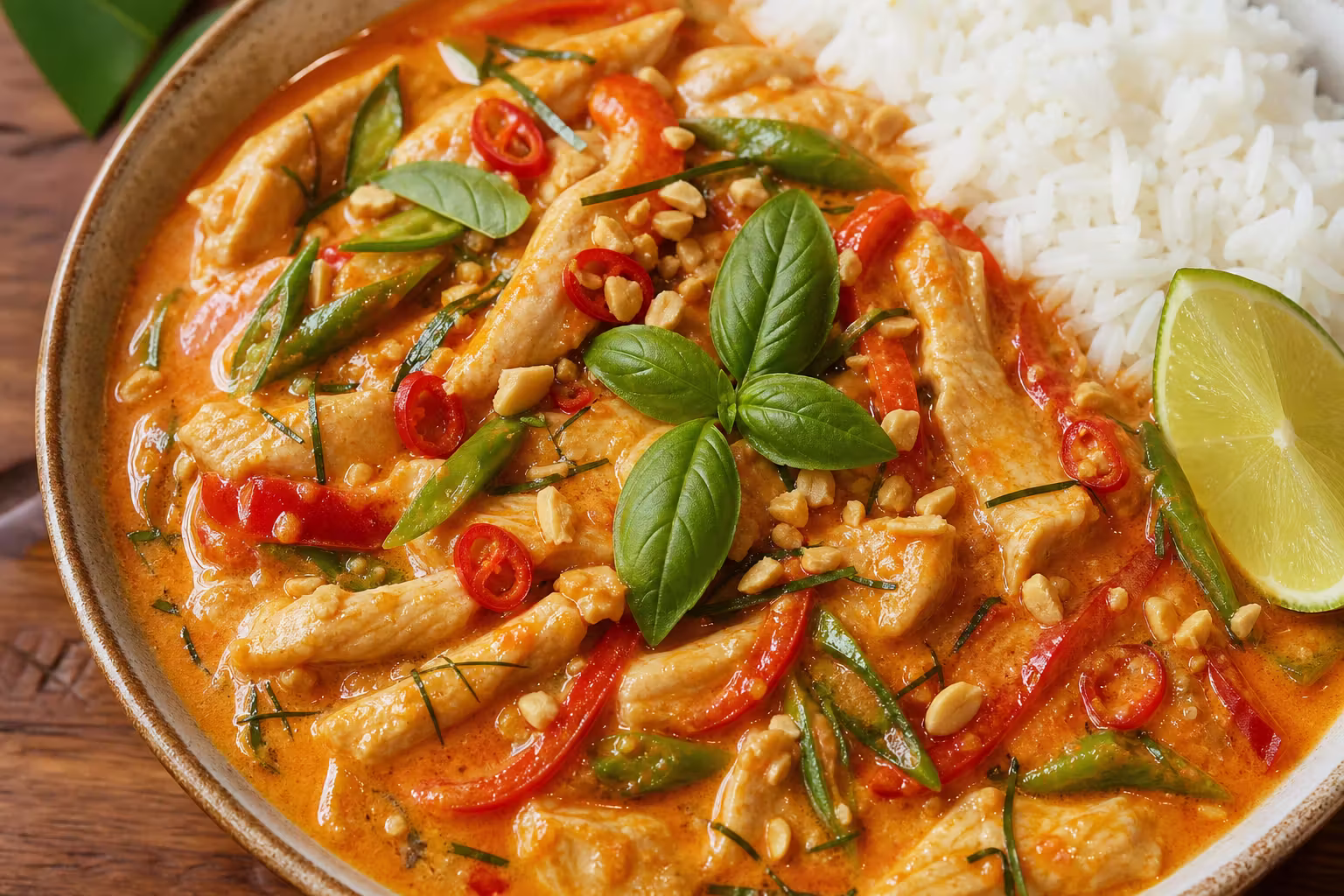 Panang Curry mit Hähnchen