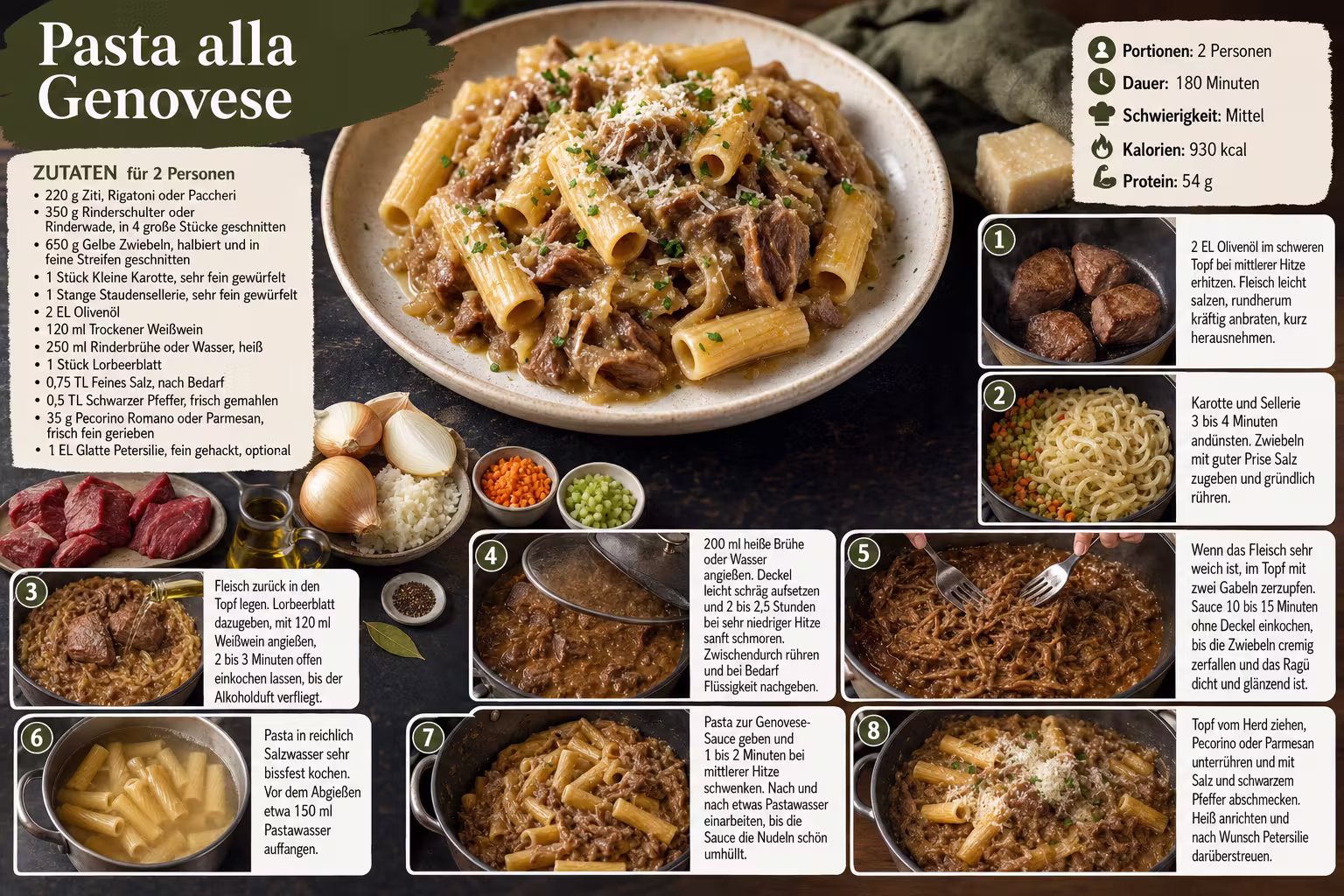 Rezept: Pasta alla Genovese