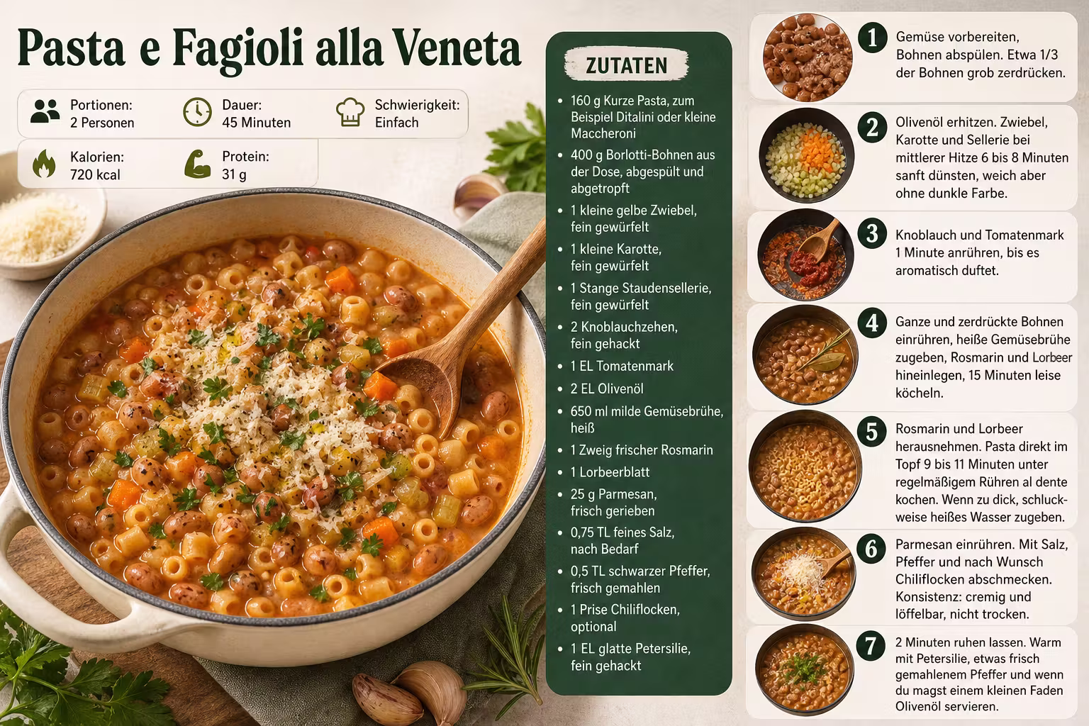 Rezept: Pasta e Fagioli alla Veneta