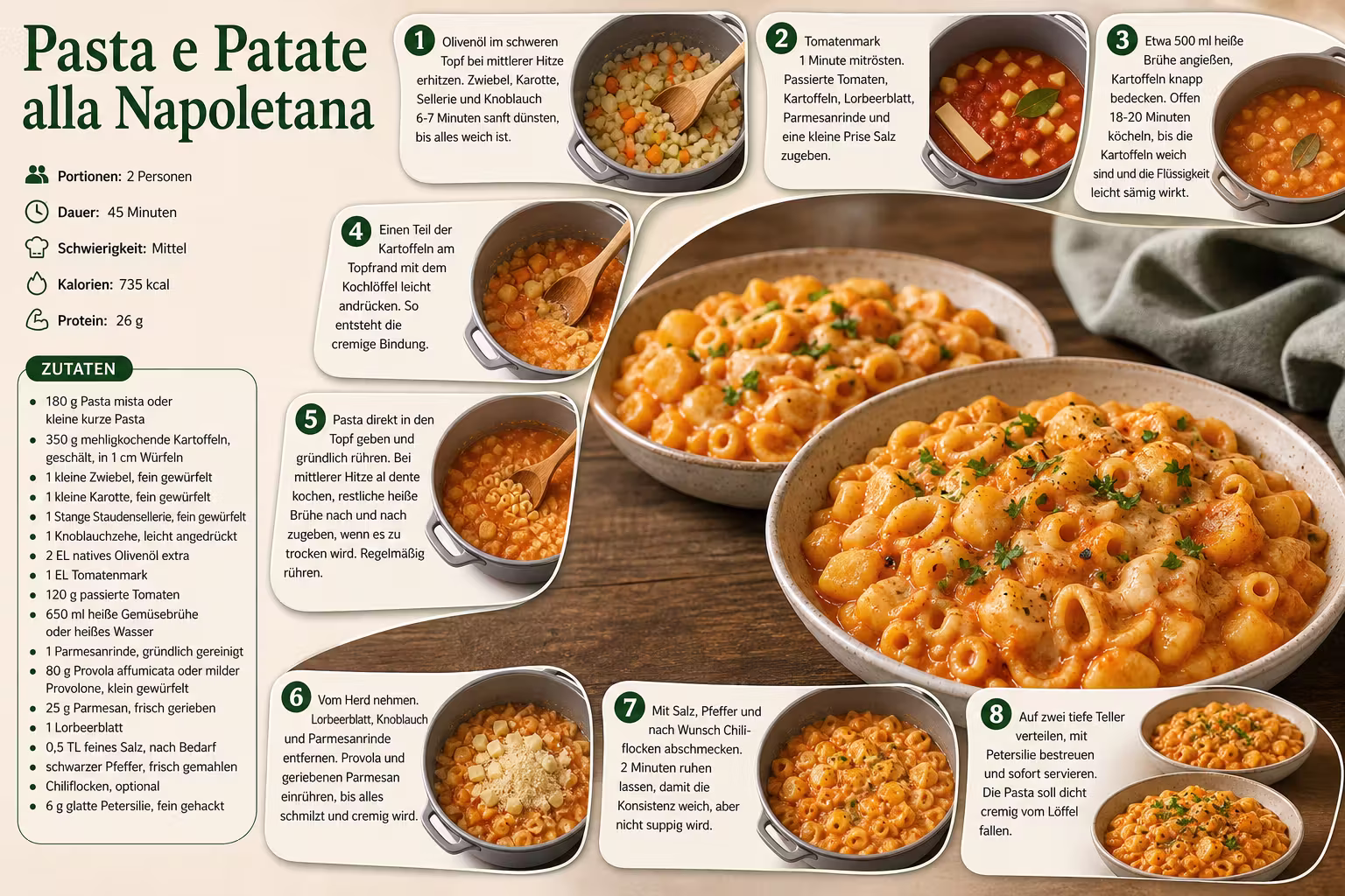 Rezept: Pasta e Patate alla Napoletana