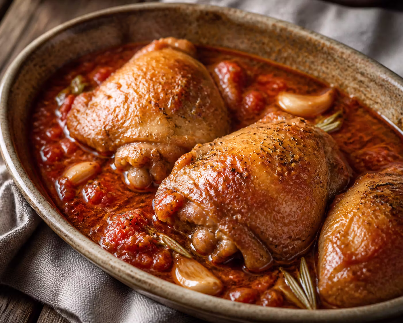 Pollo in Potacchio – Hähnchen nach Art der Marken
