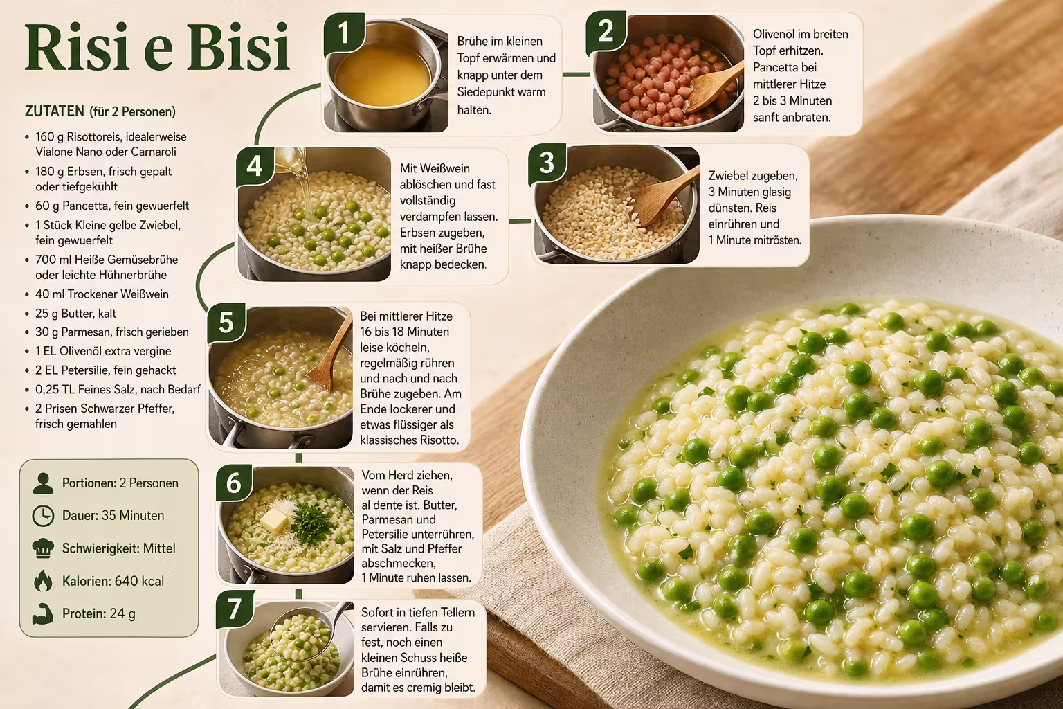 Rezept: Risi e Bisi