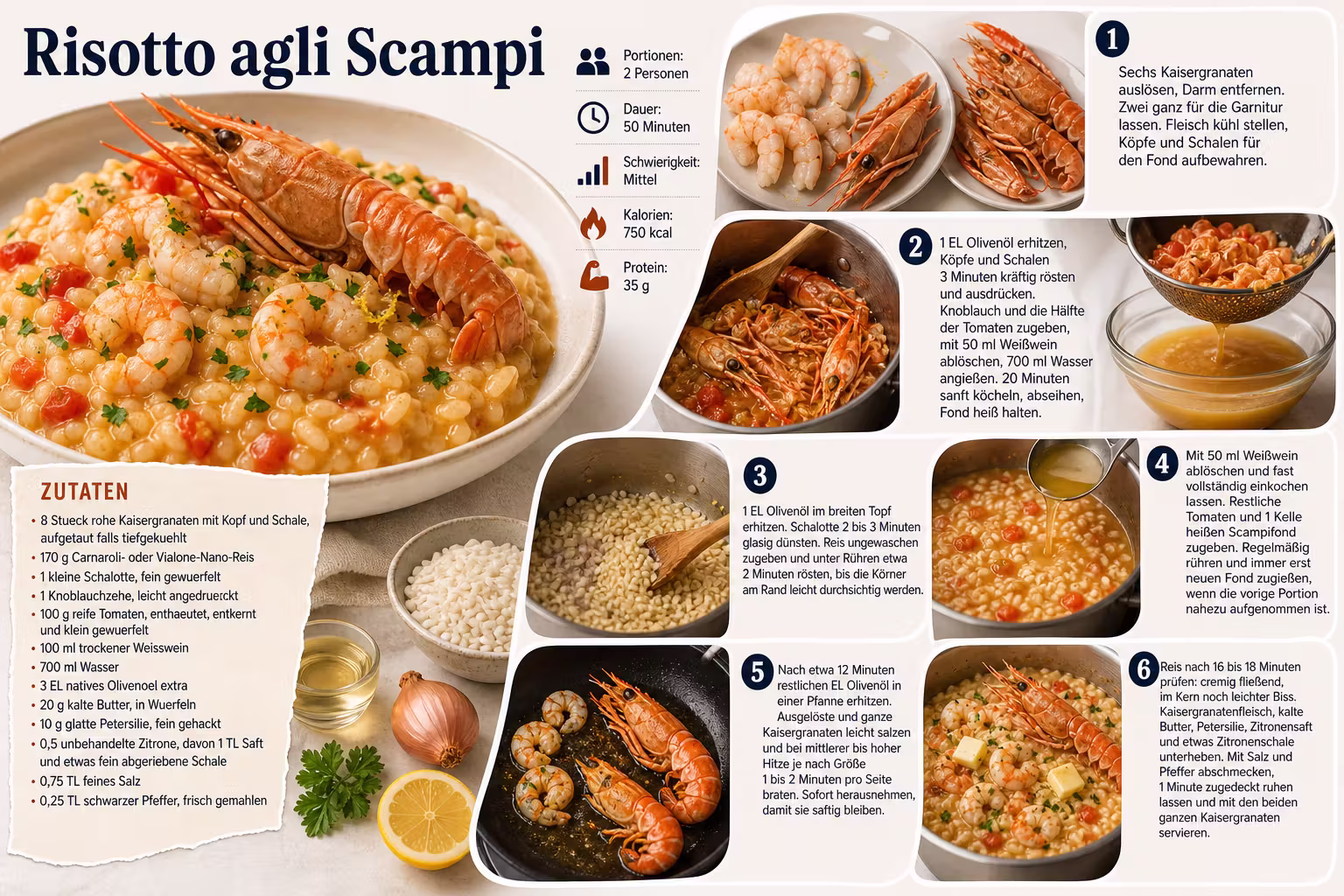 Rezept: Risotto agli Scampi