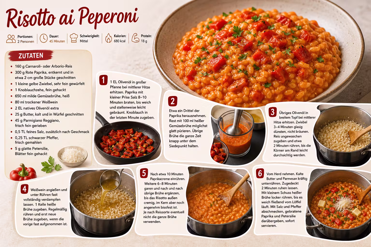 Rezept: Risotto ai Peperoni