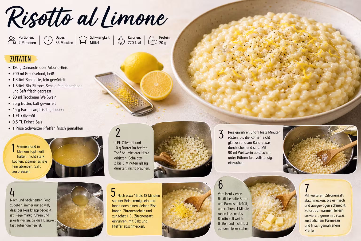 Rezept: Risotto al Limone