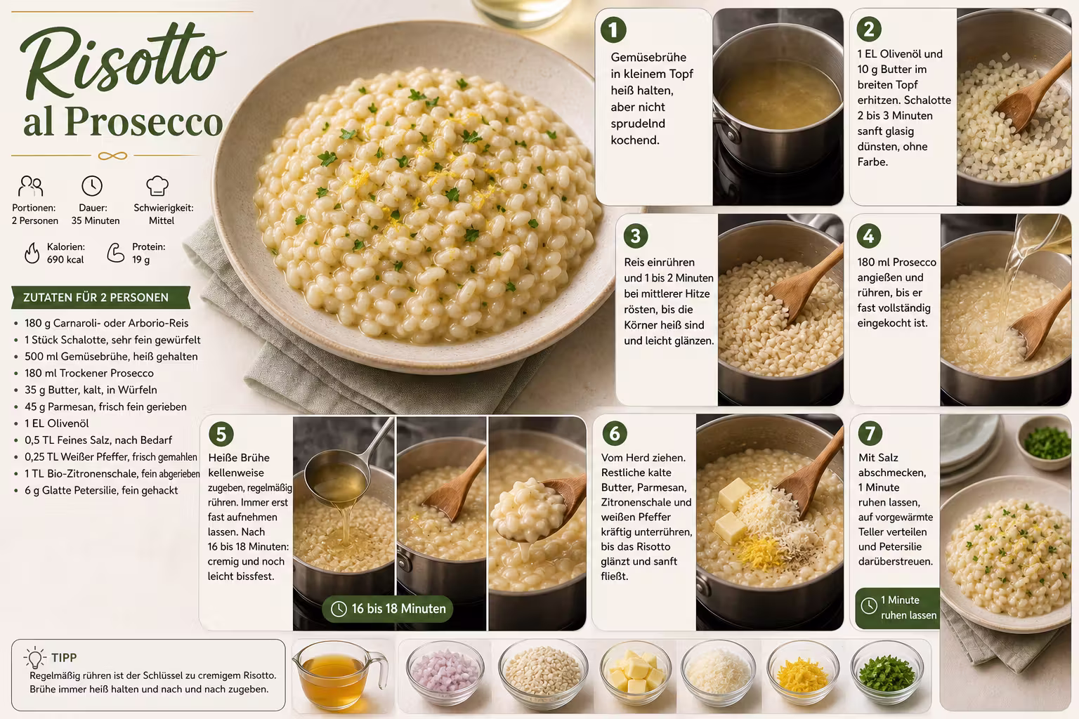 Rezept: Risotto al Prosecco