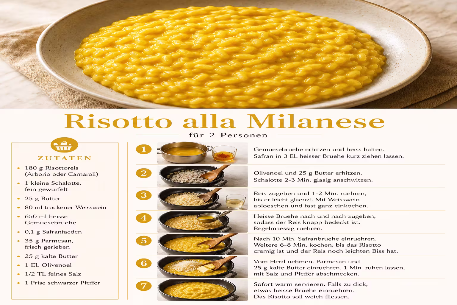 Rezept: Risotto alla Milanese