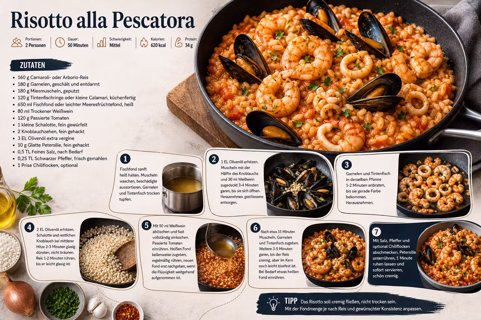 Rezept: Risotto alla Pescatora
