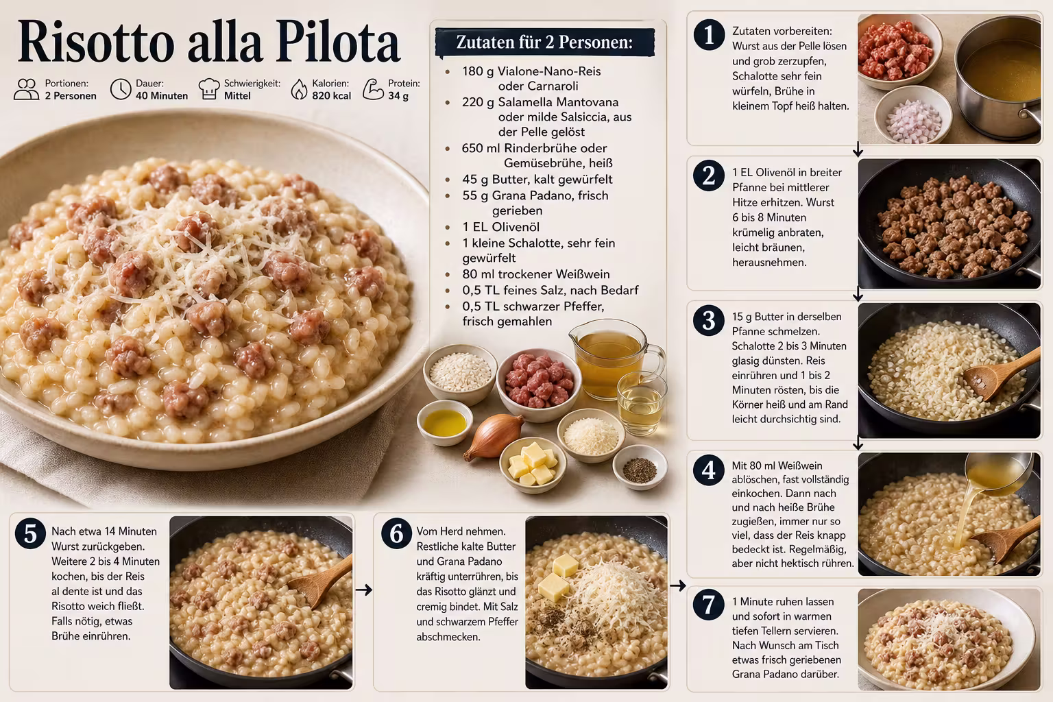 Rezept: Risotto alla Pilota