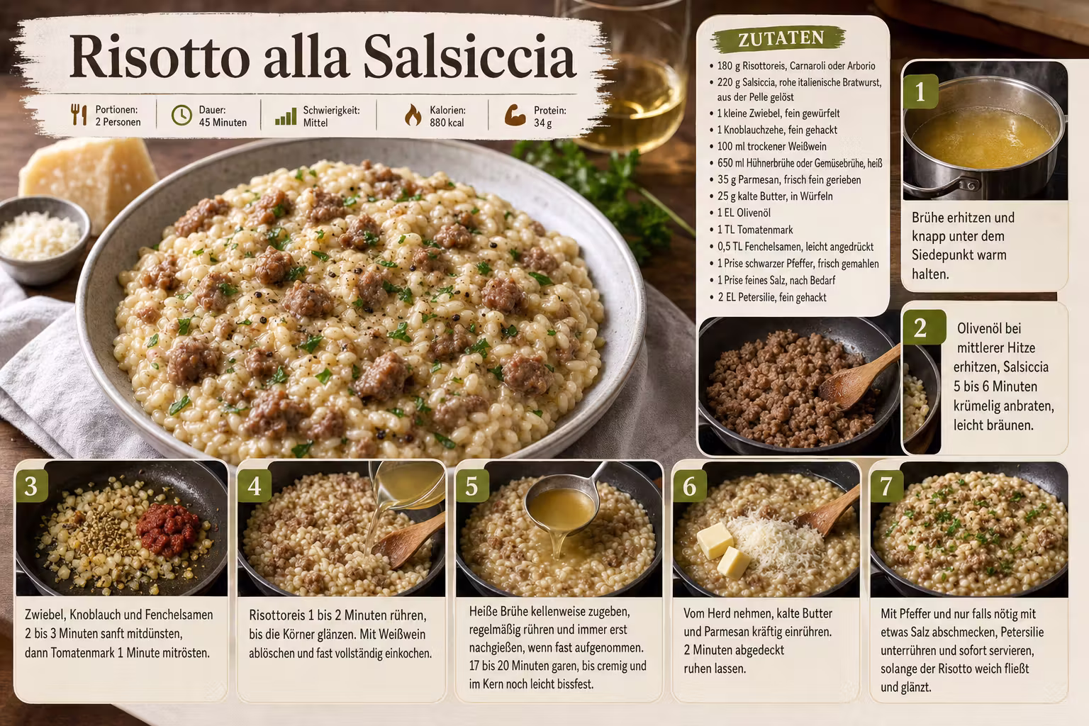 Rezept: Risotto alla Salsiccia