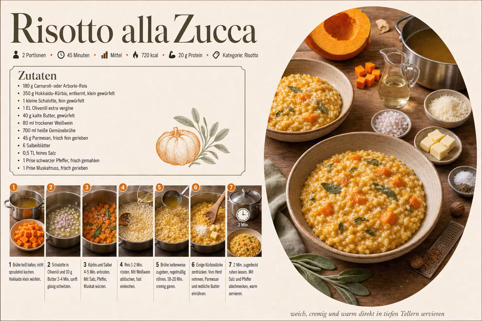Rezept: Risotto alla Zucca