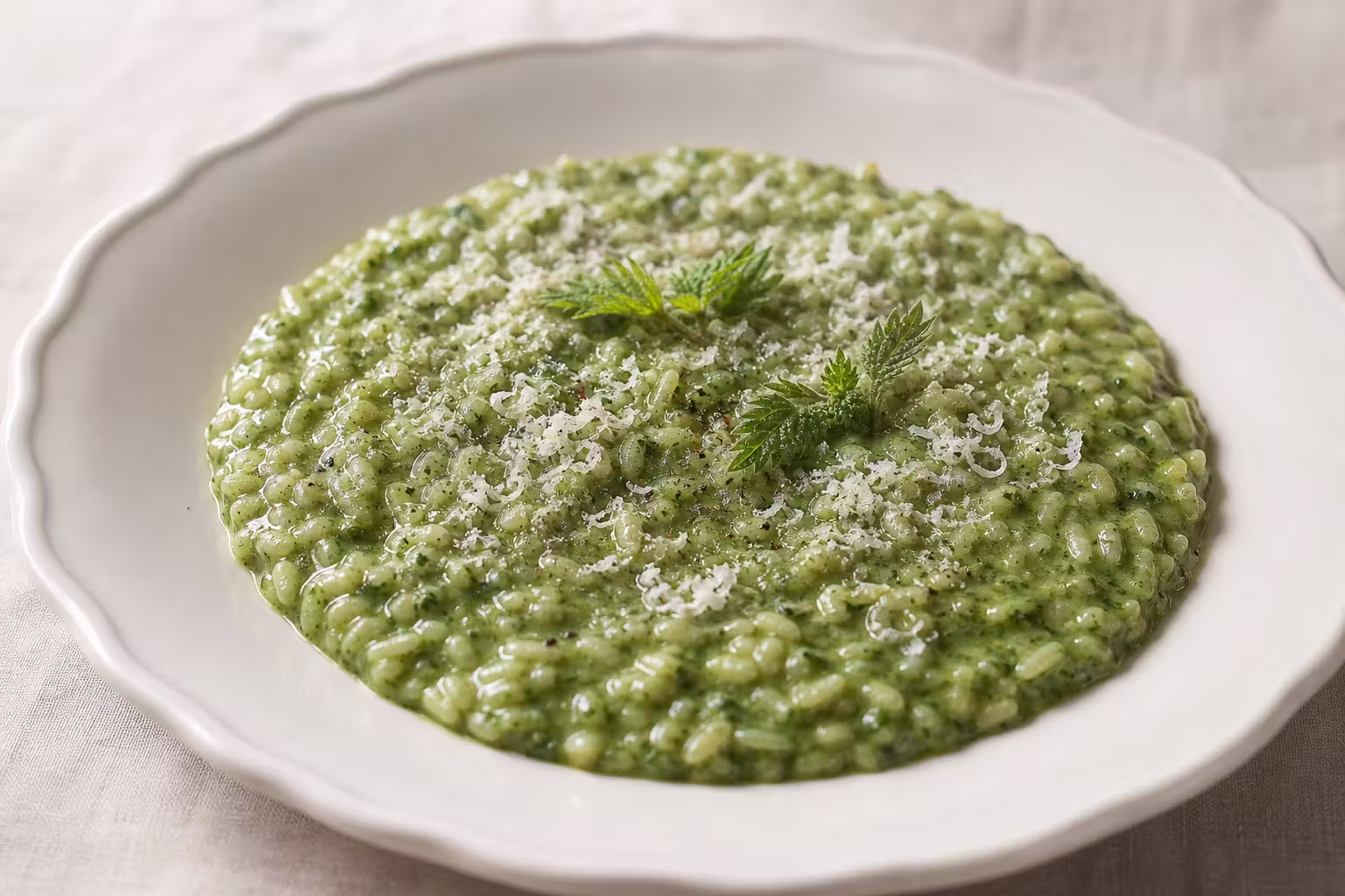 Risotto alle Ortiche – Italienisches Brennnesselrisotto