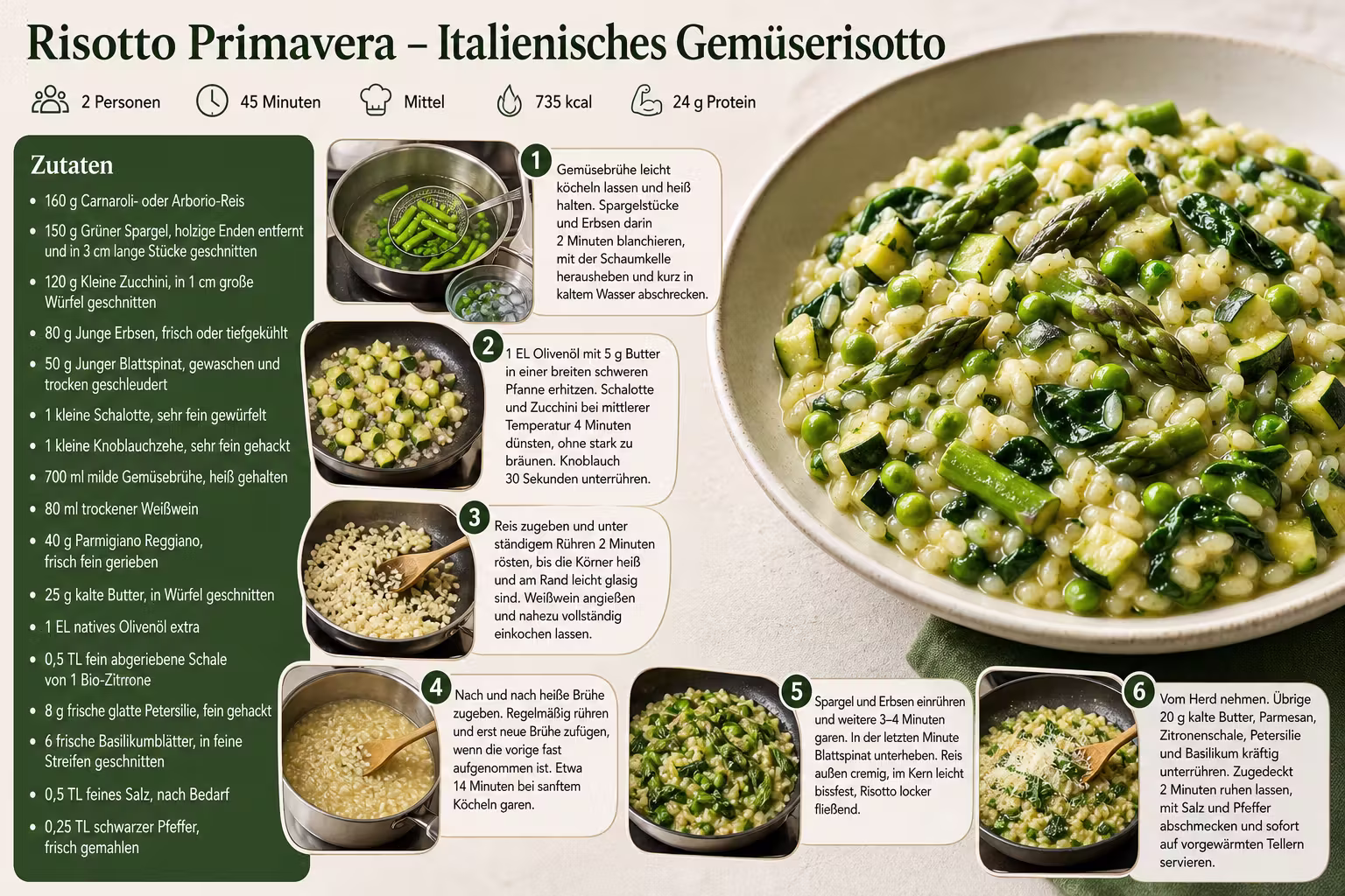 Rezept: Risotto Primavera – Italienisches Gemüserisotto