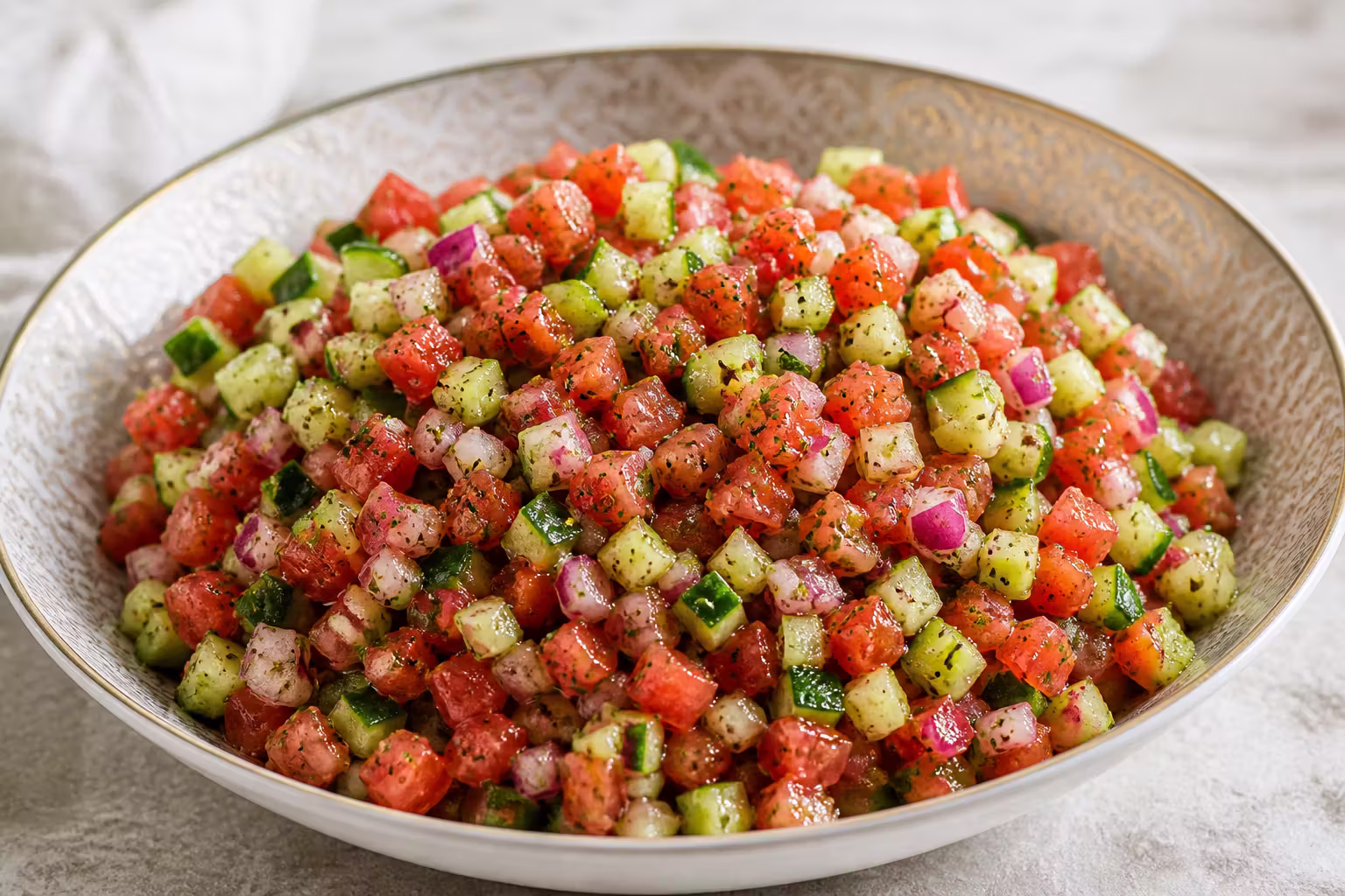 Salad-e Shirazi – Persischer Tomaten-Gurken-Salat