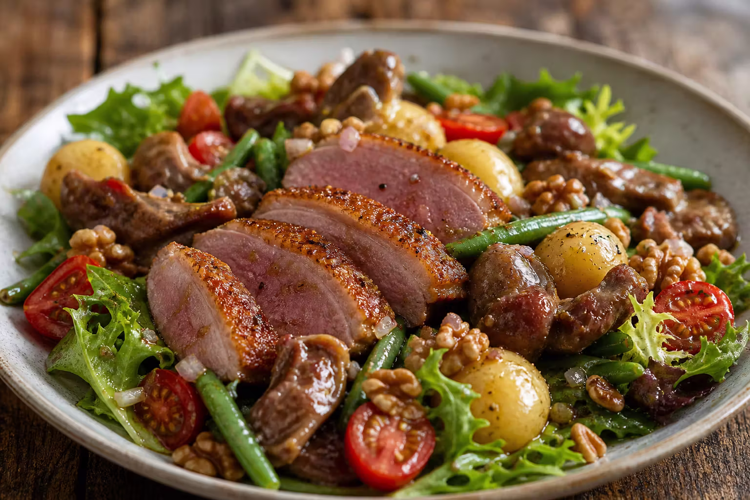 Salade Landaise – Französischer Entensalat mit Gésiers