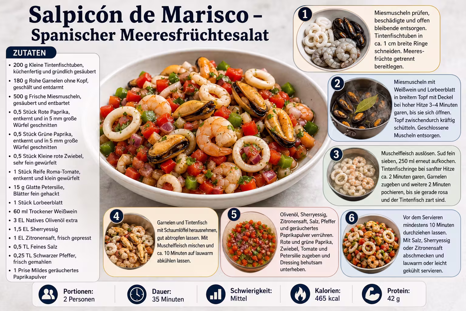 Rezept: Salpicón de Marisco – Spanischer Meeresfrüchtesalat