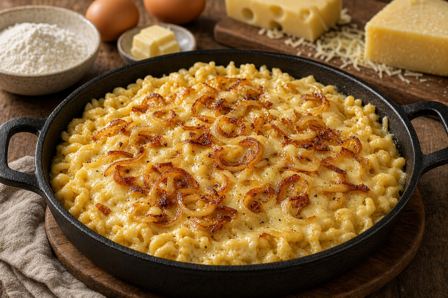 Schwäbische Käsespätzle