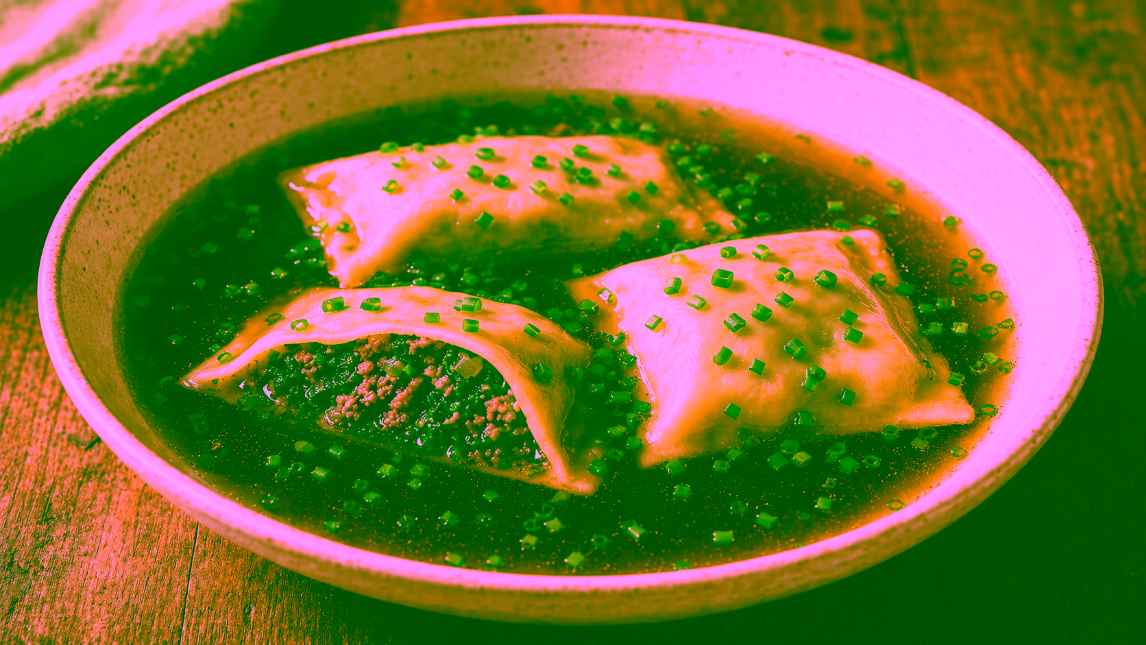 Schwäbische Maultaschen in Brühe